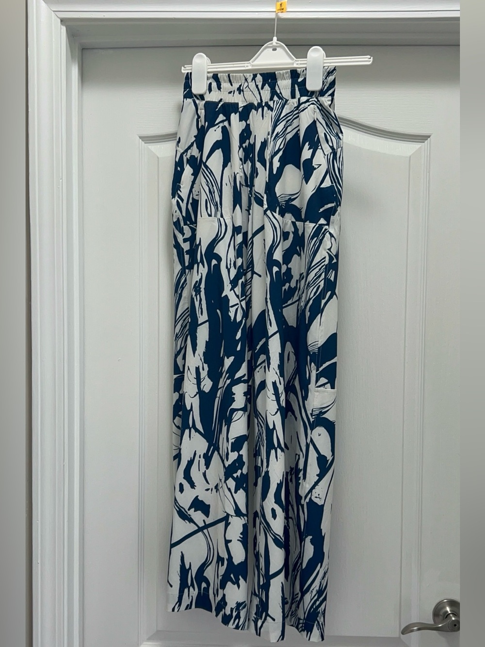Lululemon Swift Wide-Leg Mid-Rise Pant Whimsical Meld WP Bone Mineral Blue SZ 0